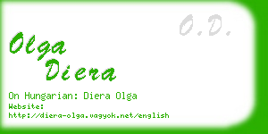 olga diera business card